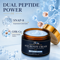 Crème Visage Anti-rides Raffermissante GHK CU Peptide Acide Hyaluronique Hydratante Liftante Hydratant Facial Fourniture en Gros OEM