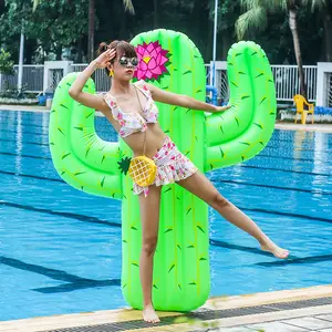B03 Factory direct selling cactus floating row mount adult leisure water air cushion swimming circle swimming pool