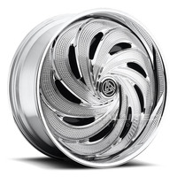 Jantes en alliage XINLAI forgées à face pleine, chromées, 20, 22, 24 pouces, 6x139.7, texture croisée, pour Cadillac Escalade ESV SUV