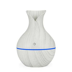 Difusor de aroma con forma de florero de madera, humidificador con alimentación USB de 130 ml para el hogar, mini pulverizador portátil con temporizador de 2 a 8 horas - Product Image 4
