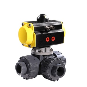 ระบบน้ำหยด COVNA ขายดี AC220V DN25 1 นิ้ว วาล์วบอลพลาสติก PVC 3 ทาง - Product Image 2