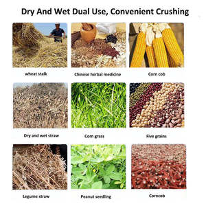 เครื่องบดแกลบเครื่องบดค้อนข้าวโพดข้าวสาลีขนาดเล็กสำหรับบดอาหารหมูหญ้าเครื่องบดแกลบ - Product Image 4