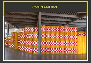 Barriera Stradale Riflettente a Tre Fori Anti-Collisione in Plastica per Isolamento Urbano - Product Image 5