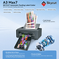 SKYCUT A3MAX7-Pro Cortadora de Etiquetas con Alimentación Automática y Hendido de Rueda de Doble Cabezal