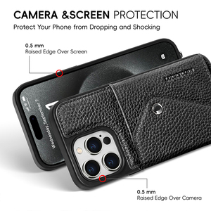 Ý Tưởng Sản Phẩm Mới 2025 Sang Trọng Crossbody Da Chính Hãng Trường Hợp Điện Thoại Cho Iphone 15 16 Pro Max Trường Hợp Da Với Thẻ Túi - Product Image 4