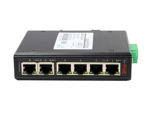 ONV Monitor Port Uplink, 4*10/100/1000M POE + 2*10/100/1000M Saklar Poe Industri Din Rel Dipasang - Product Image 2