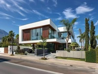Villa préfabriquée de luxe moderne chinoise avec piscine, 280 m2 de surface habitable, 45 m2 de terrasse, résidence quatre chambres