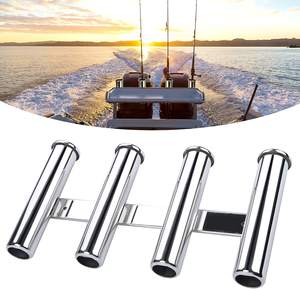 316 présentoir de canne à pêche en acier inoxydable 4 lien tube support de canne à pêche pour bateau - Product Image 4