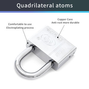 Nuevo estilo, <span class=keywords><strong>precio</strong></span> más bajo, acabado mate, 50Mm, <span class=keywords><strong>candado</strong></span> <span class=keywords><strong>de</strong></span> hierro plateado, <span class=keywords><strong>candado</strong></span> duradero resistente a la intemperie <span class=keywords><strong>de</strong></span> alta seguridad - Product Image 3