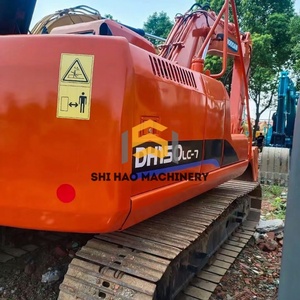 Excavatrice sur pneus hydraulique Doosan 150 d'occasion DH150W-7 DX150W-9C 15 tonnes avec moteur et composants principaux de la pompe à vendre - Product Image 2