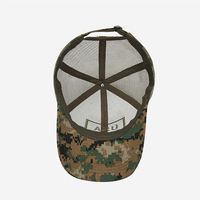 Gorra de béisbol de malla con logo de EE. UU. personalizado, camuflaje bordado, para hombre, deportes al aire libre, 6 paneles, ajustable, estilo camionero