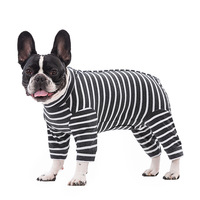 Vêtements rayés pour chiens, combinaison à quatre pattes pour petits chiens, caniche, teddy, schnauzer, unisexe, vêtements pour animaux de compagnie toutes saisons, vente en gros