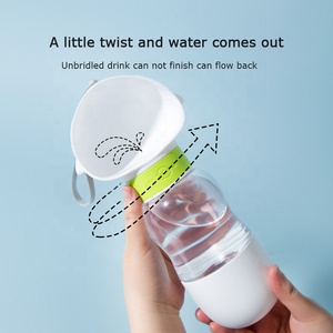 Bottiglia d'Acqua per Cani, Ciotola Portatile <span class=keywords><strong>2</strong></span> in 1 per Acqua e Cibo, Dispenser per Esterni per Animali Domestici - Product Image 6
