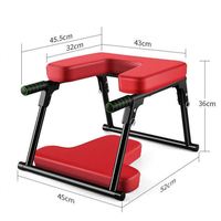 Banc de yoga pliable pour postures sur les mains, en métal et PU, capacité 200 kg, unisexe, pour usage en salle de sport intérieure, soulage la fatigue, musculation