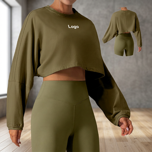 Camiseta Deportiva Casual para Mujer, Otoño 2025, para Ejercicio al Aire Libre, Corte Holgado, Manga Larga, Transpirable, para Gimnasio, Yoga, Running - Product Image 4