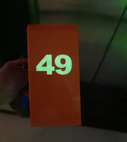 Placas de Número de Mesa Luminosas de Plástico Impresas Personalizadas, Señalización Brillante para Decoración de Eventos y Fiestas de Boda