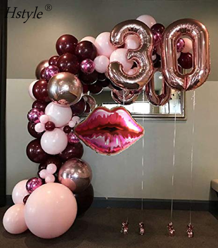 Tenhaisi Rose Gold Glitter Talk Thirty To Me Banner, Happy 30th Birthday Banner, 30th