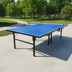Foldable <b>Table</b> <b>Tennis</b> <b>Table</b> 50mm SMC Top Metal Frame Durable Eco-Friendly <b>Table</b> <b>Tennis</b> Set for Outdoor Use - Product Image 1