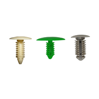 Clips de fixation universels en nylon barbelé pour panneaux intérieurs de voiture, doublures de coffre et toits – Type poussoir – Pour sapins de Noël