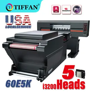 Mesin cetak Printer DTF, 60 Cm A1 DTF kepala ganda I3200 60 cm imprimano DTF Transfer panas Film PET Impresora 600mm DTF