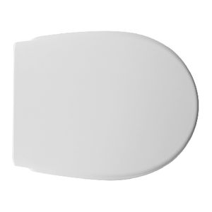 Asiento de Inodoro D308 con Doble Bisagra, Blanco, 48 cm de Largo, 39 cm de Ancho - Product Image 1