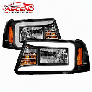 Ensemble de phares à LED pour Ford Ranger 2001-2011, camionnette, boîtier noir, remplacement des feux de jour DRL, paire - Product Image 1