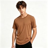 T-shirts pour hommes en coton 100% uni, col rond, manches courtes, coupe ample, logo personnalisé, décontracté, quotidien, streetwear, extérieur