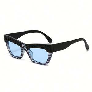 Lunettes de soleil vintage 2025 personnalisées avec logo, grande monture carrée pour hommes et femmes, protection UV400, monture PC, style œil de chat - Product Image 5