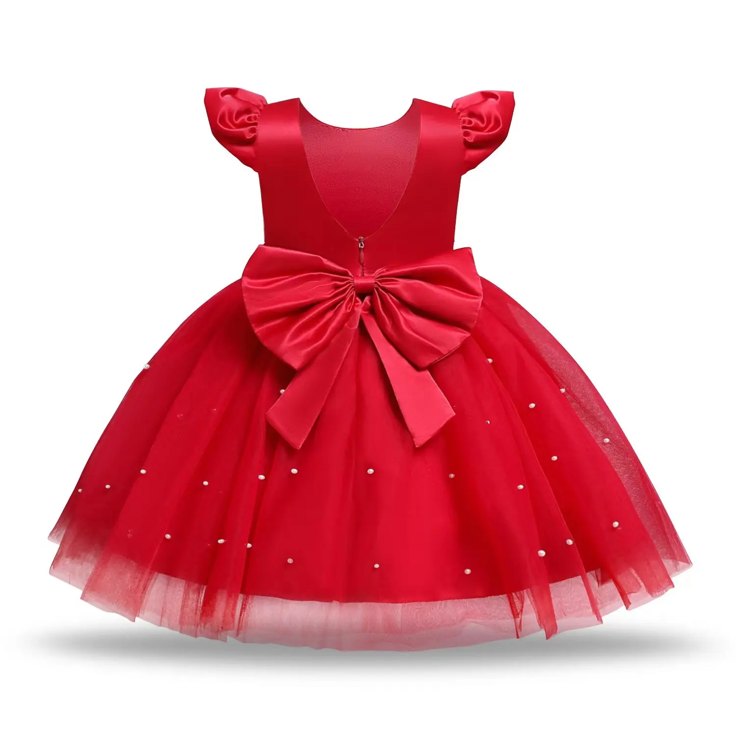 New Design Kids Clothes Flower Girls Dress With Floral Print Summer Kids party dress