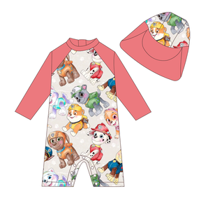 कस्टम मुद्रित बच्चों को स्विमसूट के साथ स्नान सूट के साथ स्नान सूट विभिन्न शैलियों के बेबी स्विमसूट - Product Image 3