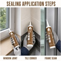 Scellant silicone FEIDU'S HOME FD-222 résistant à la chaleur ou au froid, imperméabilisation pour toits, fenêtres, verre et joints intérieurs