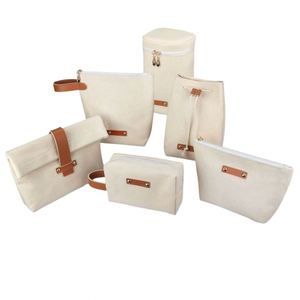 Bolsa de Maquillaje de Viaje de Lona de Algodón Reciclado, Personalizada con Logotipo, Profesional, de Lujo, Gran Capacidad, para Cosméticos - Product Image 5