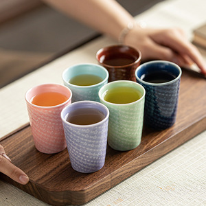 Taza de café de cerámica pequeña de porcelana con diseño en relieve, apta para microondas y lavavajillas, para uso doméstico. - Product Image 3