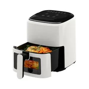 Recentes Air Fryers com janela visível digital 5L capacidade cesta