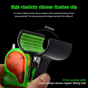 Fishing <b>Bite</b> Alarm with LED Light, Clip On Fish Rod Electronic Fish <b>Bite</b> Alarm Sound <b>Bite</b> Alert Bell with LED Lights - Product Image 6