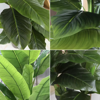Arbre à bananes artificiel de grande taille, style tropical, en plastique écologique, à poser au sol, ornement de plante verte, aménagement paysager, vente en gros