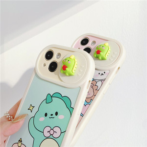 Custodia per telefono con finestra a spinta per cartoni animati con orso 3D carino colorato per Phone14promax <span class=keywords><strong>Apple</strong></span> 12 <span class=keywords><strong>11</strong></span> custodia morbida per cellulare - Product Image 6