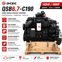 Moteur diesel SCDC Dongfeng Cummis QSB6.7-C190 190HP, moteur diesel turbocompressé pour machines de construction, fabricant OEM