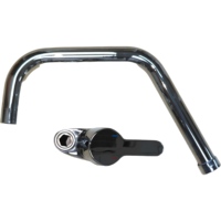 Robinet mélangeur chaud/froid pour cuisine commerciale, en alliage de zinc, monocommande, finition chromée, pour évier de cuisine - Fournisseur OEM & ODM