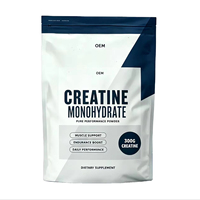 Creatina Monohidrato Micronizada OEM en Polvo 500g para Entrenamiento, Nutrición, Rutina Diaria de Ejercicio, Etiqueta Personalizada, Suministro a Granel