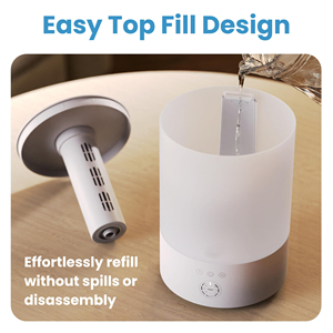 Humidificateurs d'air ultrasoniques portables intelligents à brume froide pour la maison, électriques, 3L, aromathérapie, avec lumière nocturne colorée - Product Image 2