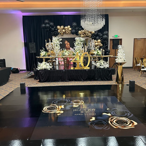 Autocollant de sol personnalisé, autocollant amovible, bannière de sol en vinyle, autocollant adhésif, bannière autocollante, décoration pour événements, anniversaires, mariages, fêtes - Product Image 1