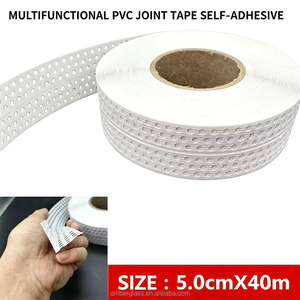 Bande de protection d'<span class=keywords><strong>angle</strong></span> en PVC autocollante pour cloisons sèches, rouleau de 5 cm x 40 m - Product Image 6