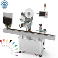 Máquina Etiquetadora Horizontal Automática de Alta Velocidad SKILT para Bolígrafos y Lápices, Aplicador de Etiquetas de Alta Eficiencia con Control de Servomotor