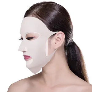 Silikon-Haut maske Wieder verwendbares feuchtigkeit spendendes Gesicht Silikon-Gesichts wickel für Blatt Verhindern Sie Verdunstung masken Gesichtspflege-Werkzeug