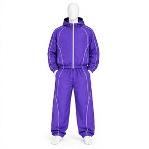 2026 Custom Windbreaker <b>Tracksuit</b> Two Piece Set Zip up Jacket <b>Nylon</b> Zipper Track Suit <b>Men</b> Windnreak <b>Tracksuit</b> - Product Image 1