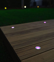 Lampes LED encastrées pour terrasse 30 mm basse tension, intelligentes WiFi RGBW 3000K, kit d'éclairage pour marches et escaliers, étanche pour terrasse, allée et aménagement paysager