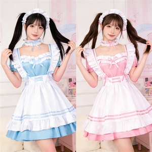 Vestido Miracle Warm C para niña, disfraz de sirvienta, talla grande, japonés, lindo, blanco y negro - Product Image 1