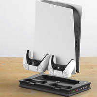 Support de contrôleur de console original en gros, station de charge verticale, ventilateur de refroidissement pour Playstation 5 PS5