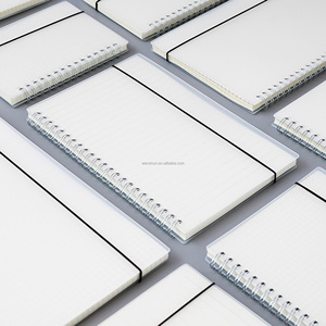 2021 Glass Clear Plastic Cover Discbound Spiral Notebook